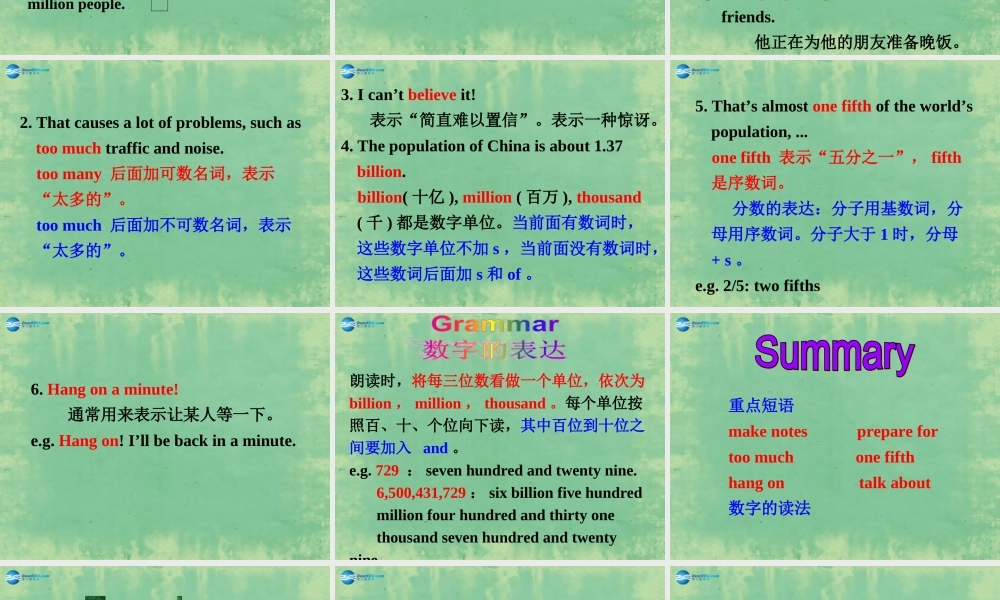 八年级英语上册 Module 9 Unit 1 The population of China is about 1.37 billion课件2 .ppt