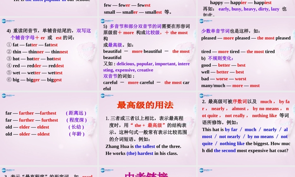 八年级英语上册 Unit 5 What’s the highest mountain in the world？Grammar focus-4c精品课件 .ppt