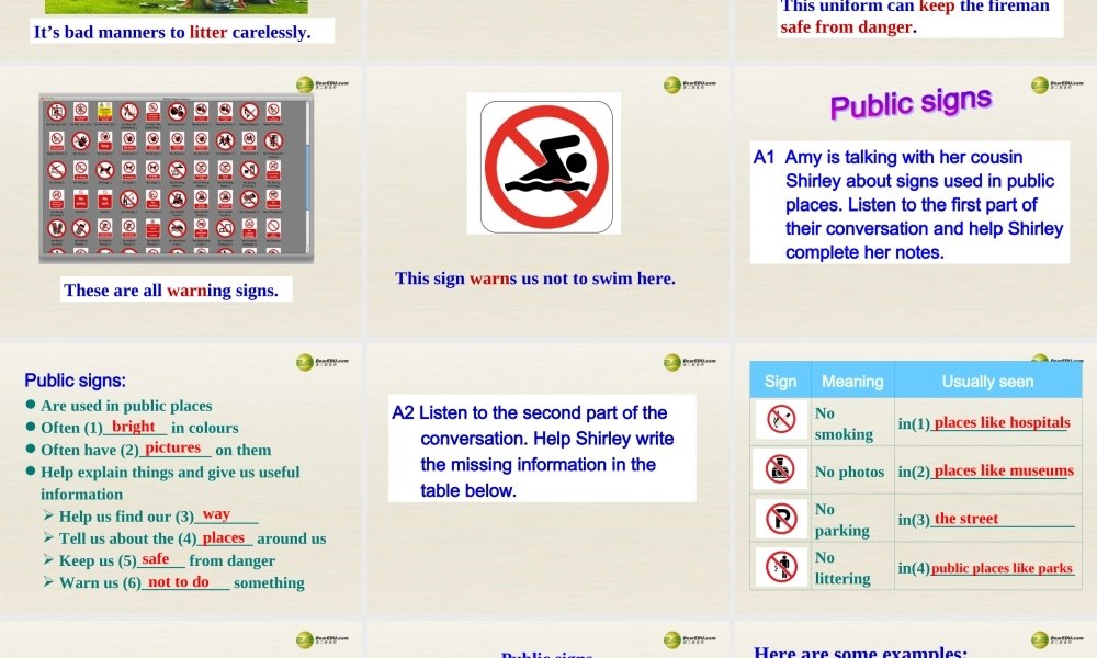 八年级英语下册 8B Unit5 Good manners Integrated skills课件 .ppt