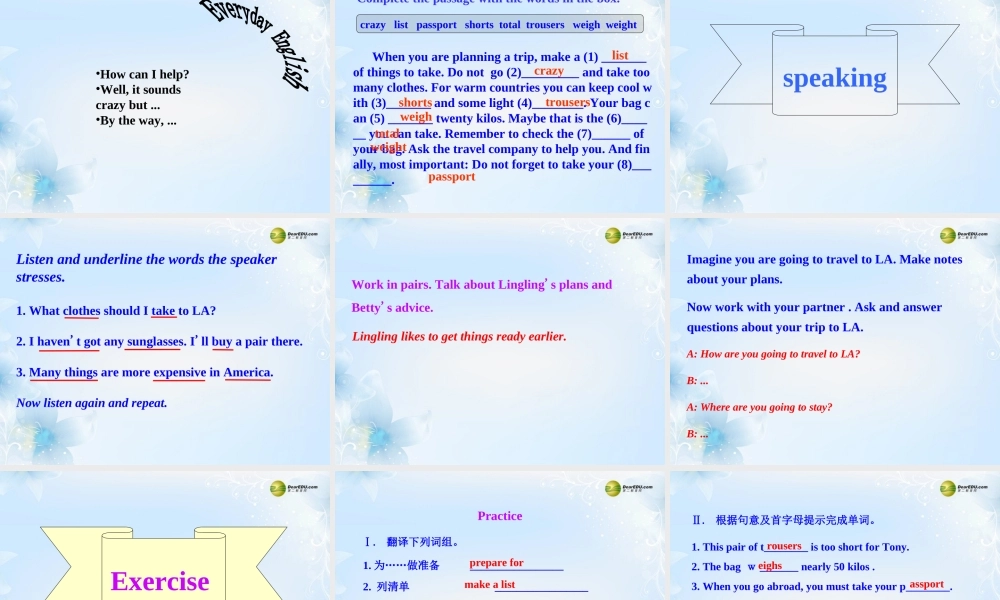 八年级英语下册 Module 7 Summer in Los Angeles Unit 1 Please write to me and send me some photos课件 .ppt