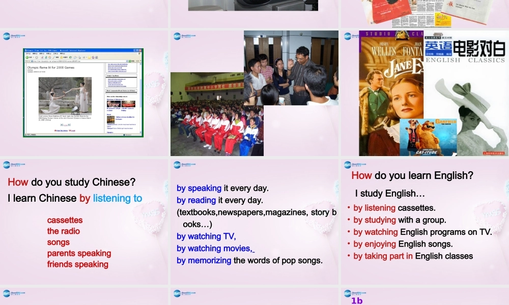 八年级英语下册 Unit 2 How do you study for a test？Section A Period 1课件 .ppt