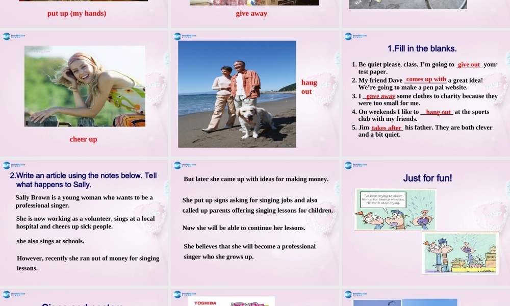 八年级英语下册 Unit 7 I’ll help clean up the city parks self check课件 .ppt