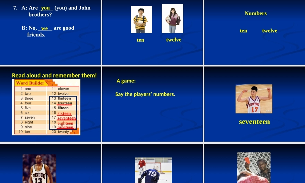 北师大初中英语七上《Topic B Your Friends》PPT课件 (2).ppt