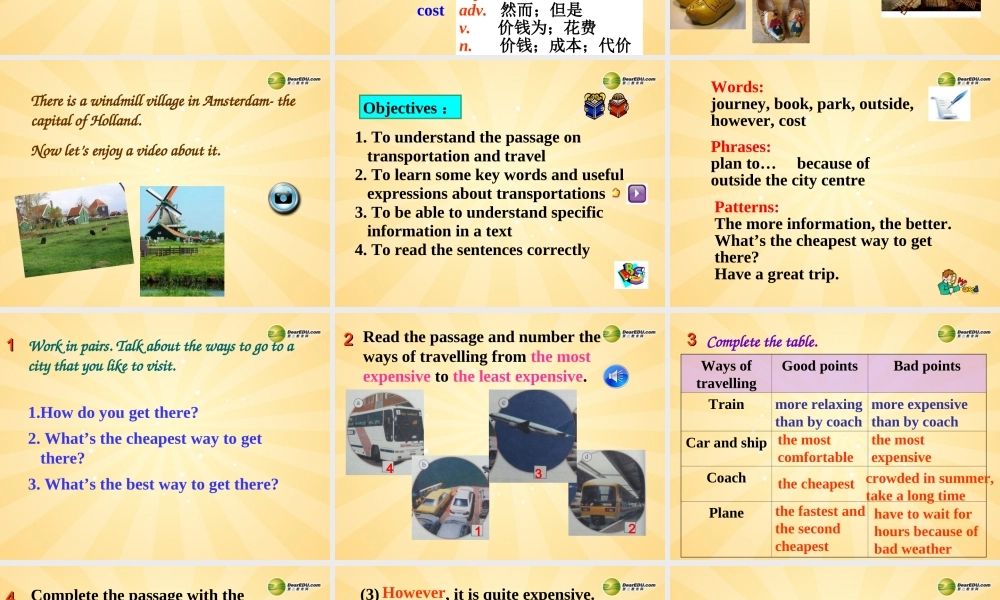 安徽省长丰县下塘实验中学八年级英语上册 Module 4 Planes, Ships and trains Unit 2 What is the best way to travel课件 .ppt