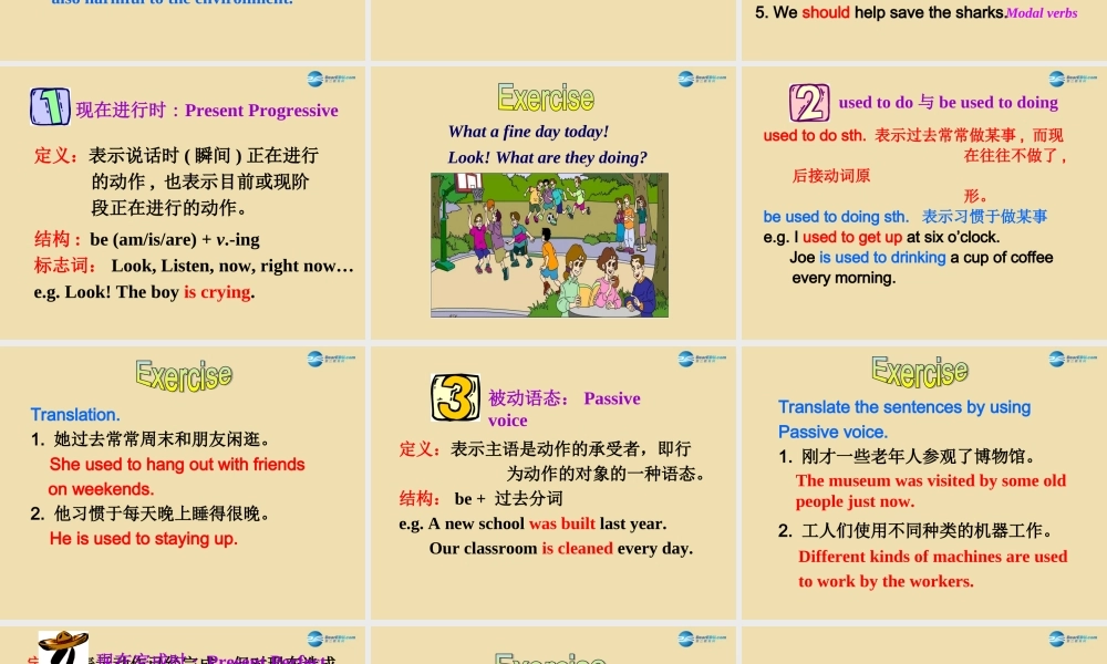Unit 8 We’re trying to save the earth Section A（Grammar focus-4c）精品课件 .ppt