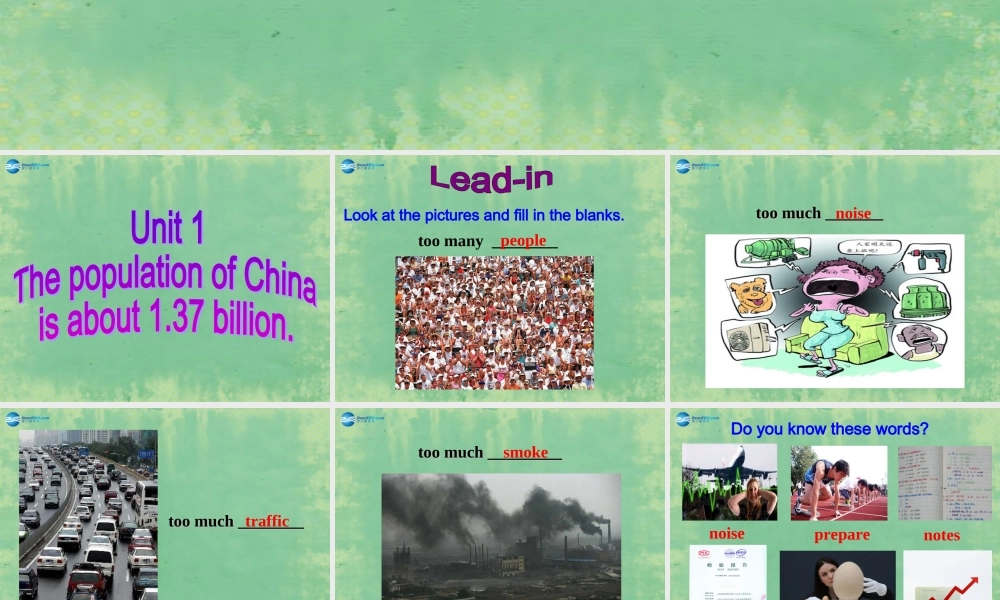 八年级英语上册 Module 9 Unit 1 The population of China is about 1.37 billion课件1 .ppt