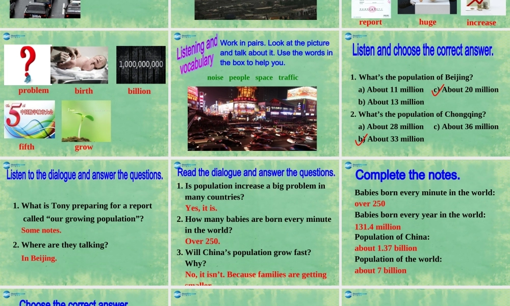 八年级英语上册 Module 9 Unit 1 The population of China is about 1.37 billion课件1 .ppt