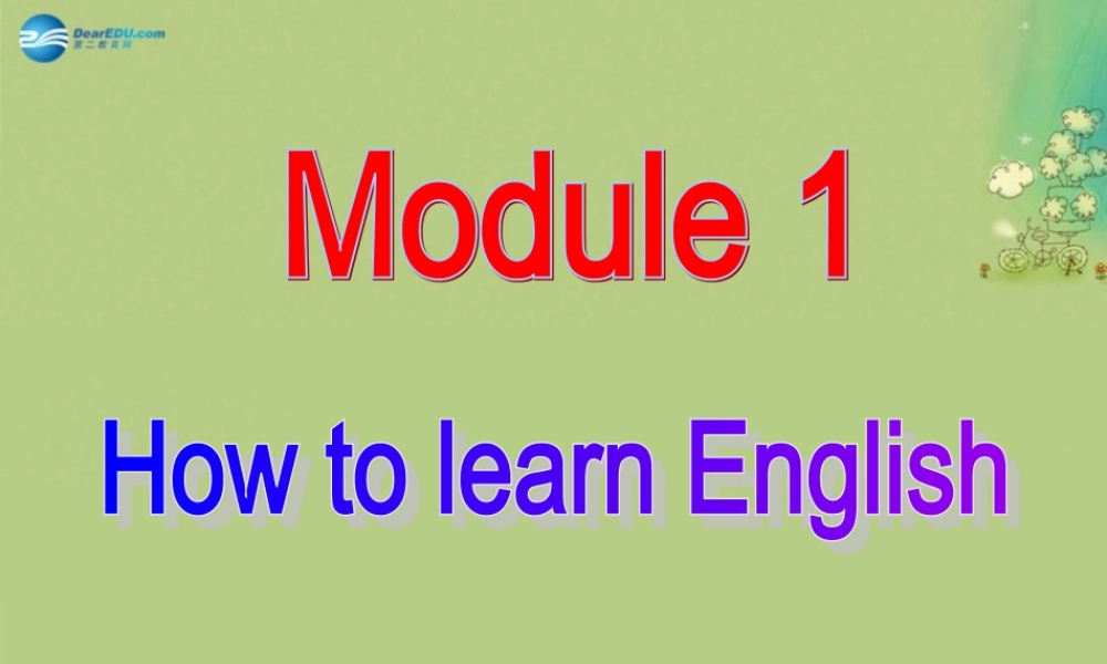 八年级英语上册 Module 1 Unit 2 You should smile at her课件 .ppt