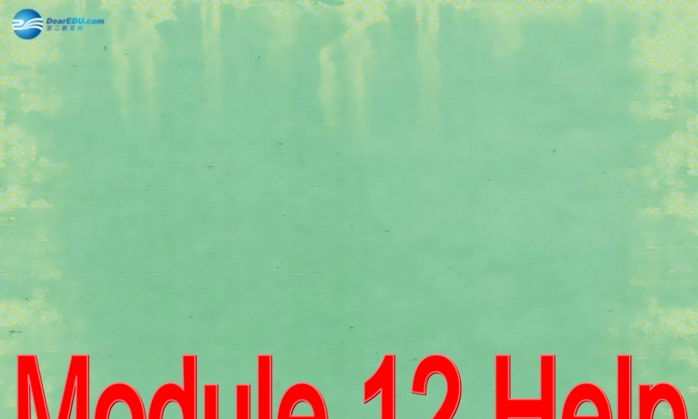 八年级英语上册 Module 12 Unit 3 Language in use课件2 .ppt