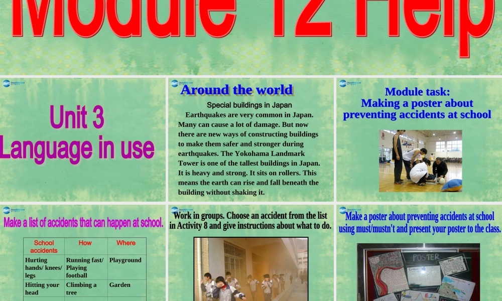 八年级英语上册 Module 12 Unit 3 Language in use课件2 .ppt