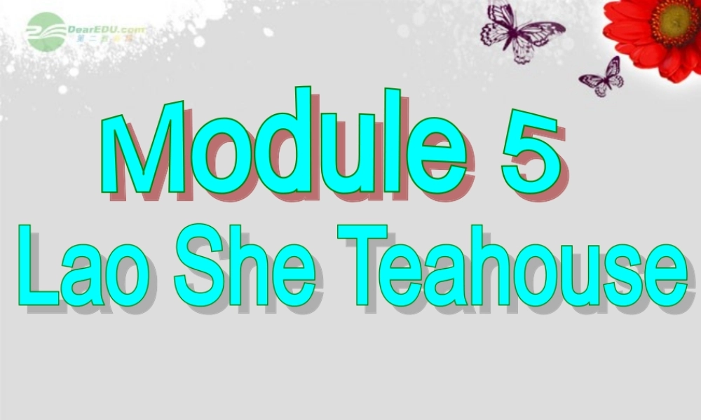 八年级英语上册 Module 5 Lao She Teahouse Unit 2 It describes the changes in Chinese society课件 .ppt