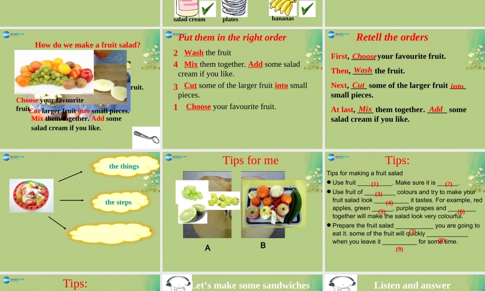 八年级英语上册 Unit 4 Do it yourself Intergrated skills课件.ppt