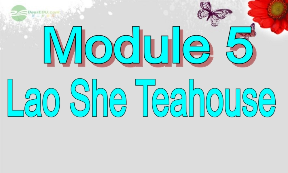八年级英语上册 Module 5 Lao She Teahouse Unit 3 Language in use课件1 .ppt