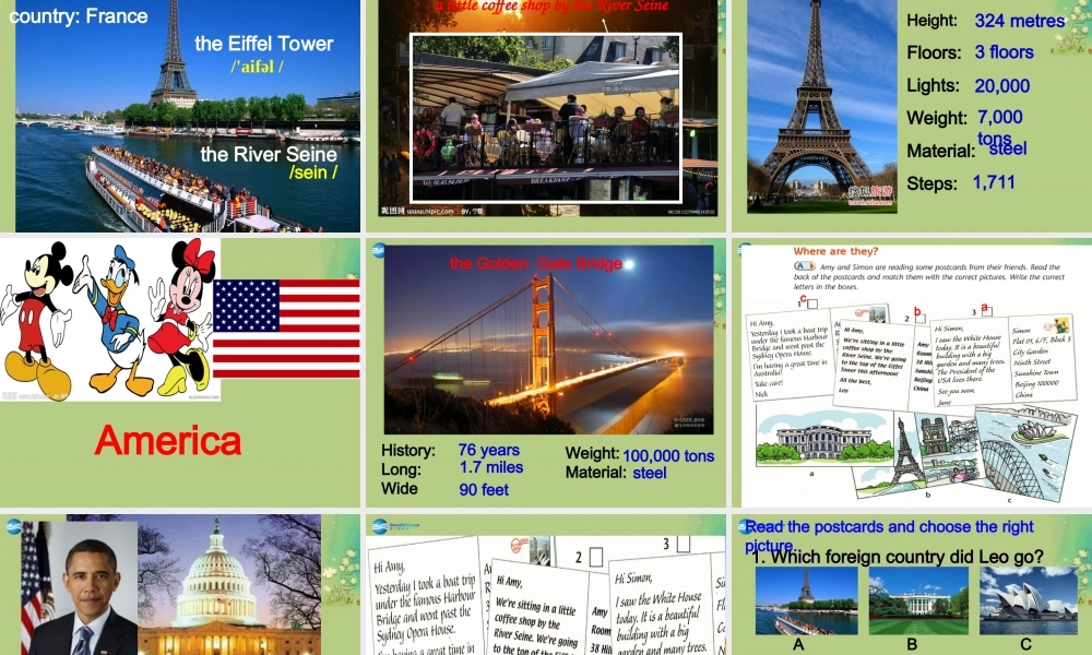 八年级英语上册 Unit 3 A day out Welcome to the unit课件（2）（新版）牛津版.ppt