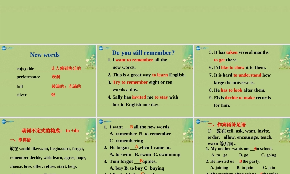 八年级英语上册 Module 10 Unit 3 Language in use课件 .ppt