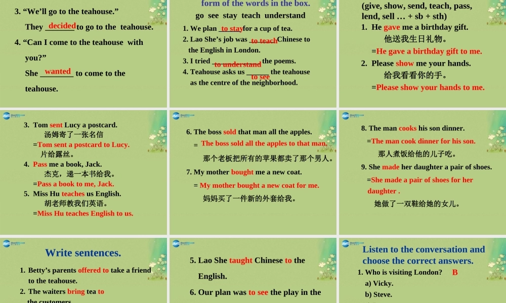 八年级英语上册 Module 10 Unit 3 Language in use课件 .ppt