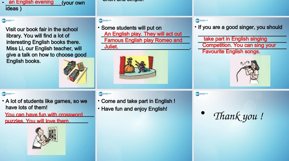 八年级英语上册 Unit 8 English week Writing课件(2).ppt