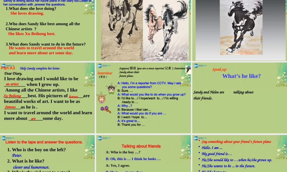 八年级英语上册 Unit1 Friends integrated skills课件.ppt