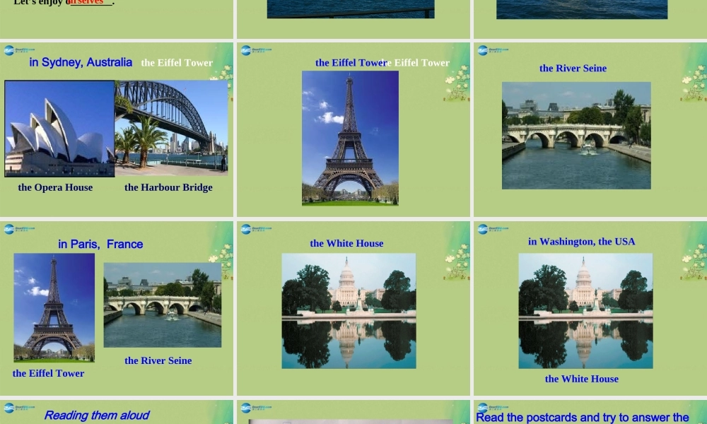 八年级英语上册 Unit 3 A day out Welcome to the unit课件.ppt