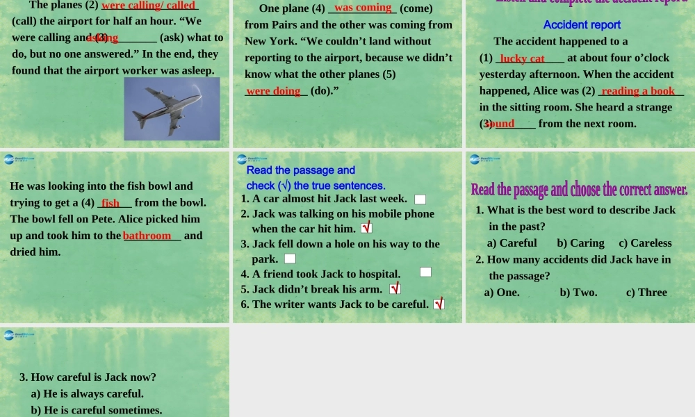 八年级英语上册 Module 8 Unit 3 Language in use课件1 .ppt