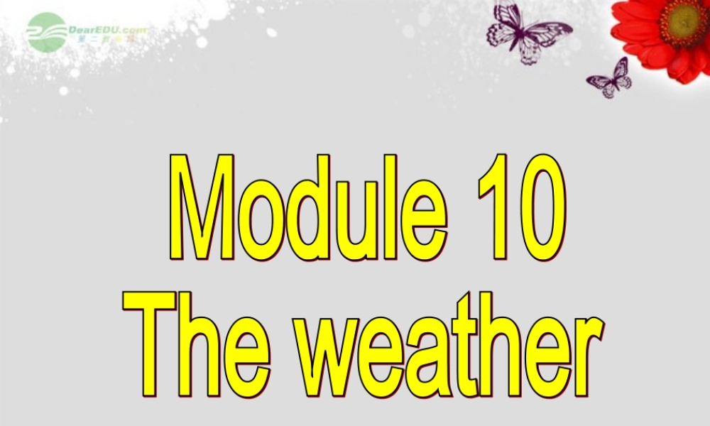 八年级英语上册 Module 10 The weather Unit 1 It might snow课件 .ppt