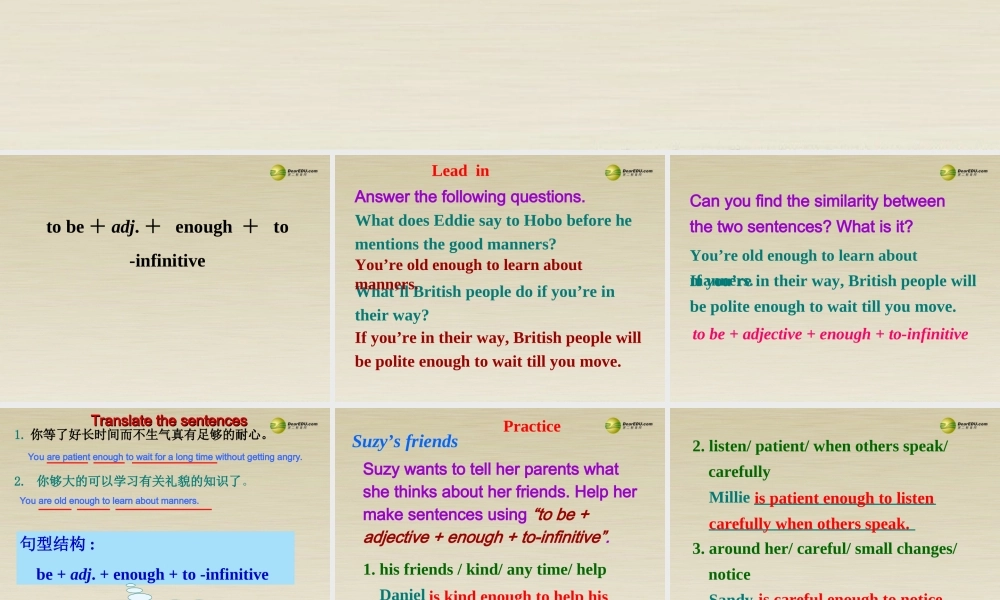 八年级英语下册 8B Unit5 Good manners Grammar课件 .ppt