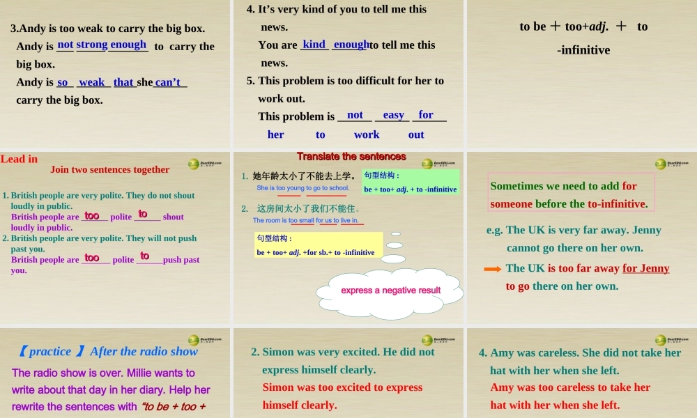 八年级英语下册 8B Unit5 Good manners Grammar课件 .ppt