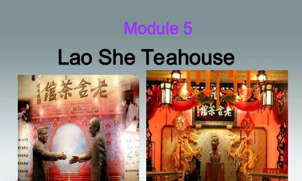 八年级英语上册 Module 5 Lao She Teahouse Unit 1 I wanted to see the Beijing Opera课件1 .ppt