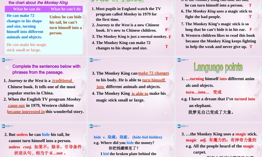 八年级英语上册 Unit 4 An old man tried to move the mountains SectionA 3a-3c精品课件 .ppt