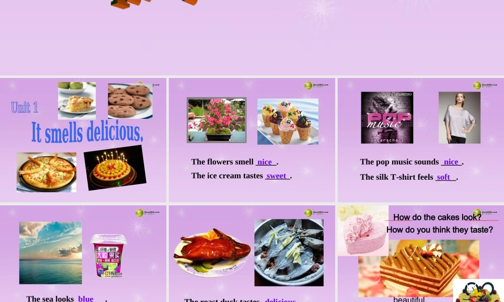 八年级英语下册 Module 1 Feelings and impressions Unit 1 It smells delicious.教学课件 .ppt