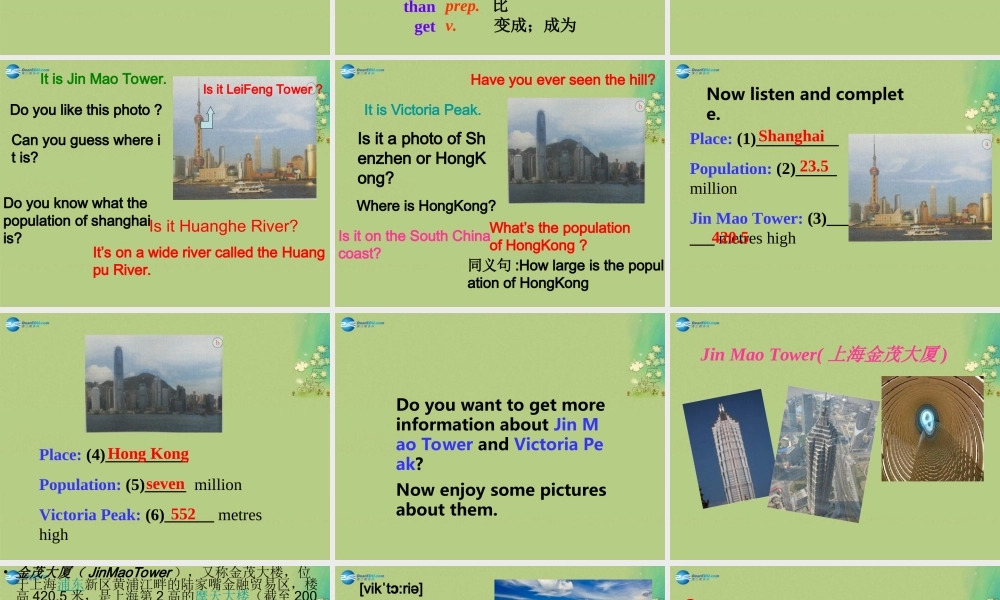 八年级英语上册 Module 2 Unit 1 Its taller than many other buildings课件 .ppt