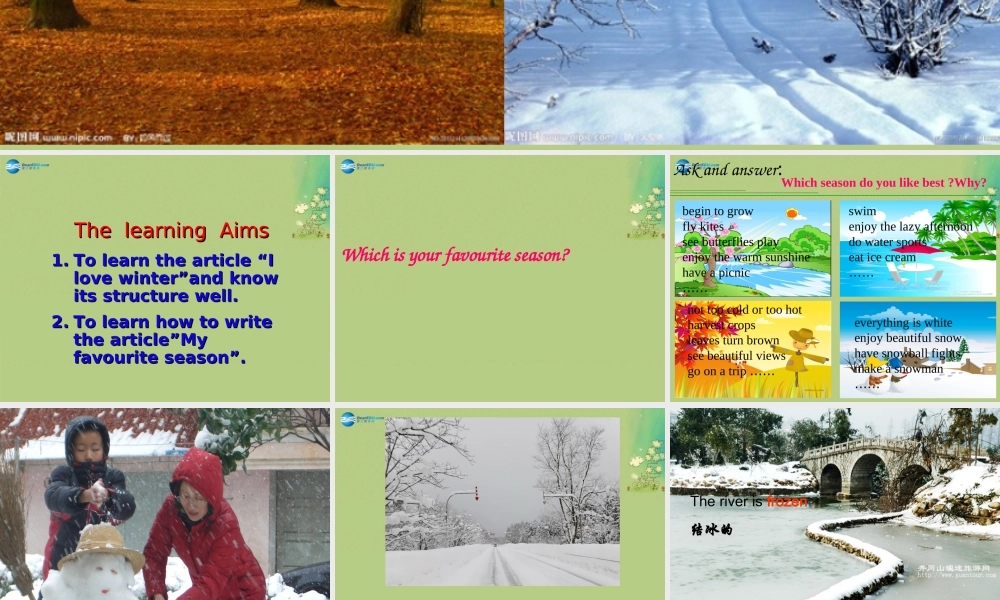 八年级英语上册 Unit 7 Seasons Task课件.ppt