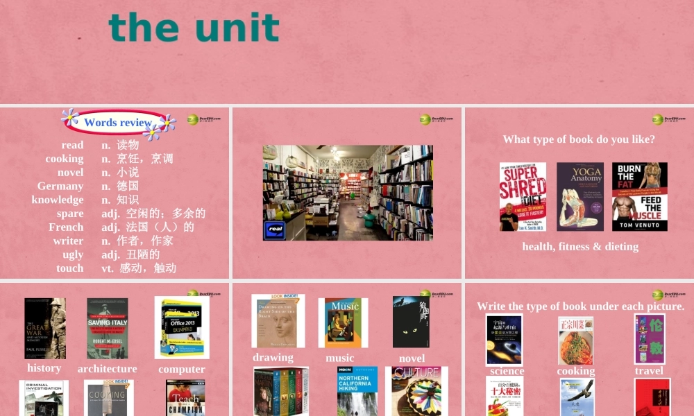 八年级英语下册 8B Unit4 A good read Welcome课件 .ppt