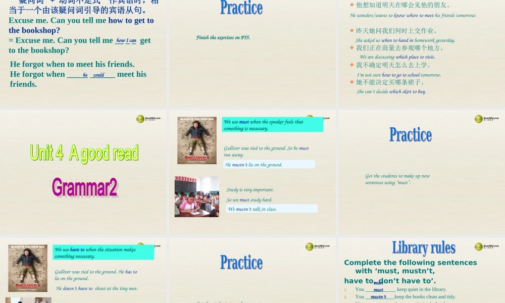 八年级英语下册 8B Unit 4 A good read Grammar课件 .ppt