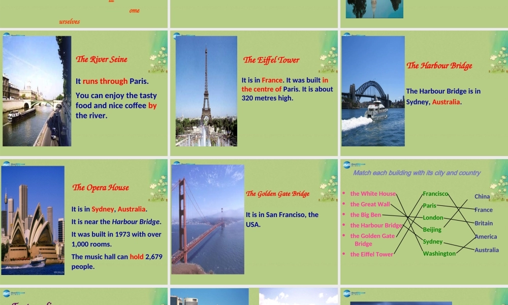 八年级英语上册 Unit 3 A day out Welcome to the unit课件（1）（新版）牛津版.ppt