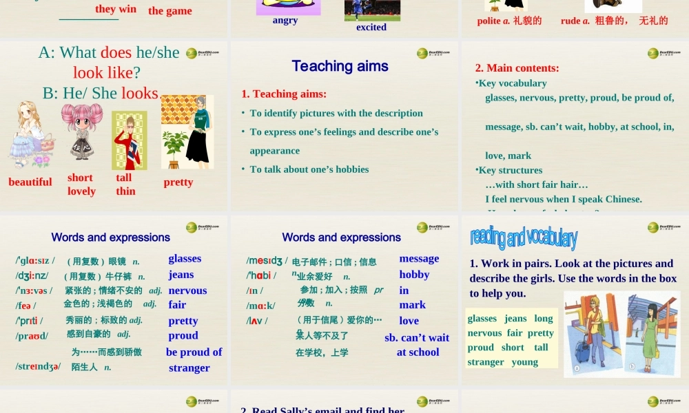 八年级英语下册 Module 1 Feelings and impressions Unit 2 I feel nervous when I speak Chinese课件1 .ppt