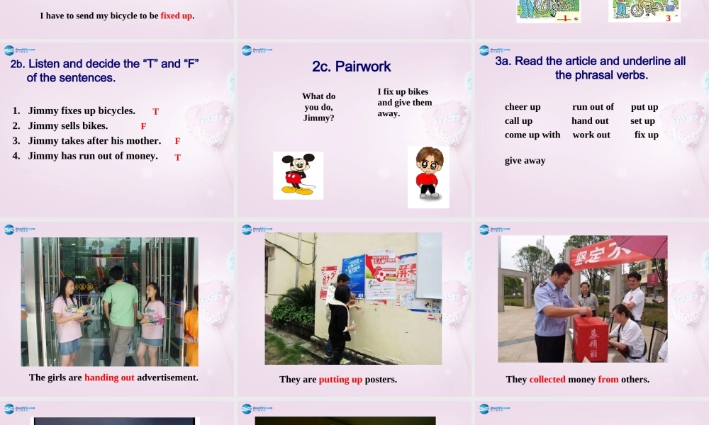 八年级英语下册 Unit 7 I’ll help clean up the city parks Section B课件 .ppt