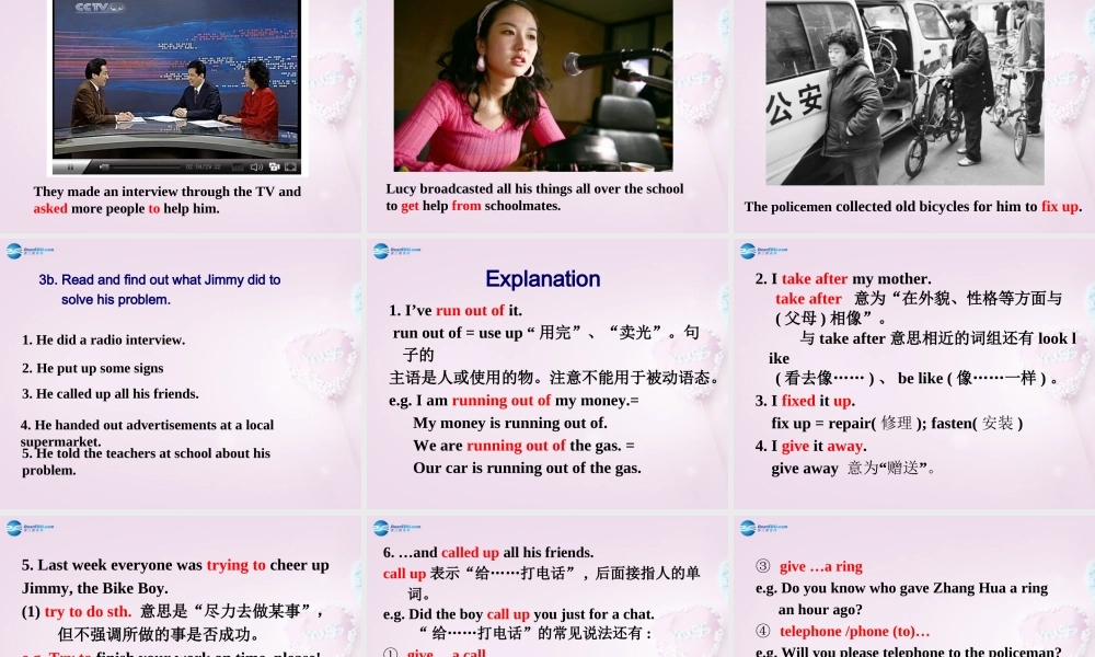 八年级英语下册 Unit 7 I’ll help clean up the city parks Section B课件 .ppt