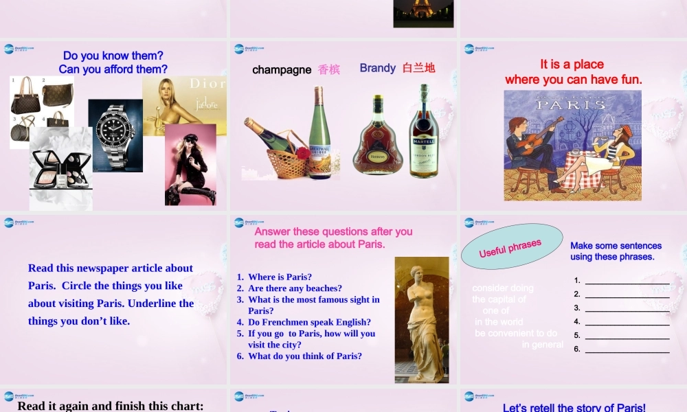 八年级英语下册 Unit 6 Where would you like to visit？Period 2课件 .ppt