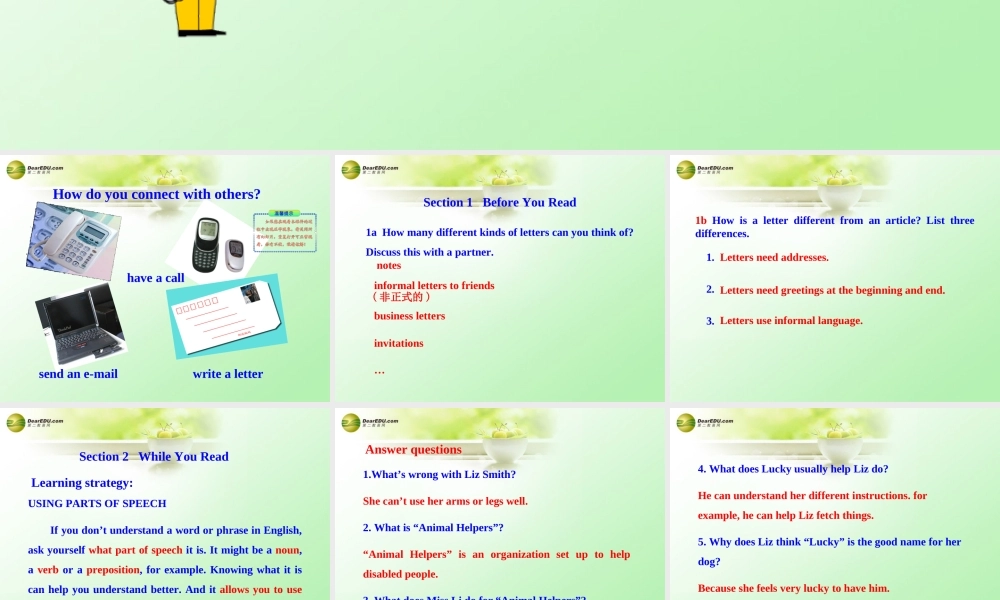 八年级英语下册 Unit 7 I’ll help clean up the city parks city parks Reading教学课件 鲁教版.ppt