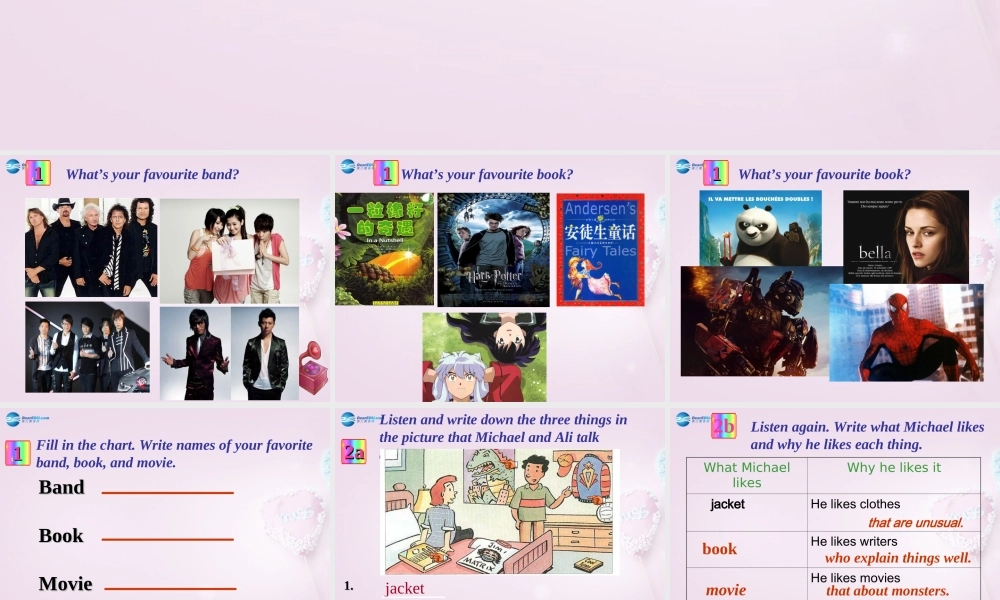 八年级英语下册 Unit 5 I like music that I can dance to Section B课件 .ppt