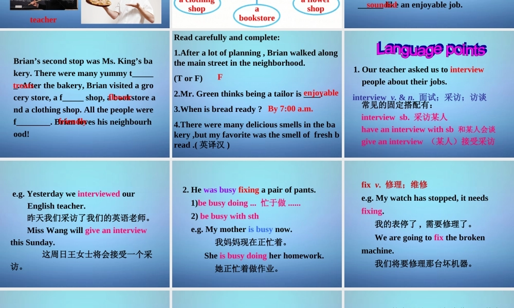 冀教初中英语八上《Lesson 23 People in My Neighbourhood》PPT课件 (4).ppt