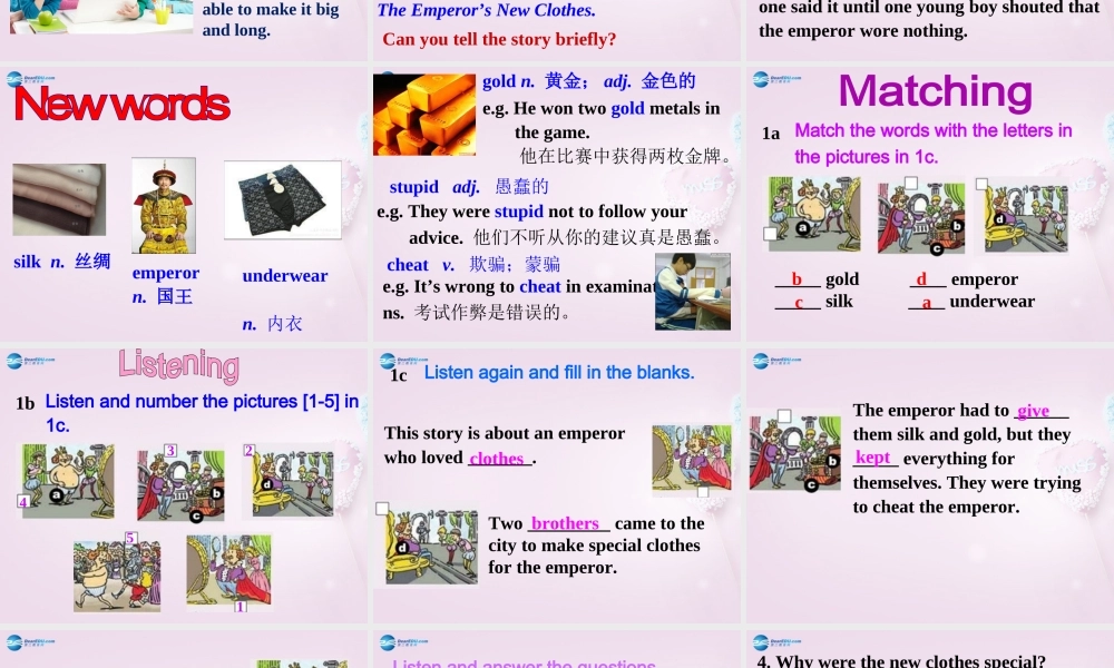 八年级英语上册 Unit 4 An old man tried to move the mountains SectionB 1a-2e精品课件 .ppt