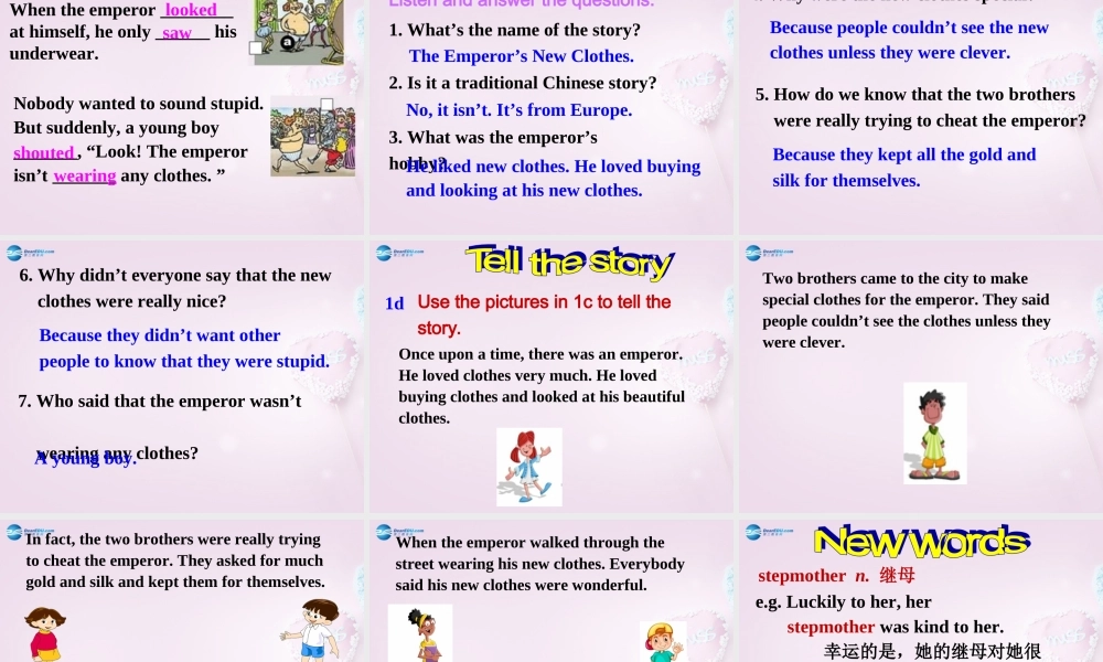 八年级英语上册 Unit 4 An old man tried to move the mountains SectionB 1a-2e精品课件 .ppt