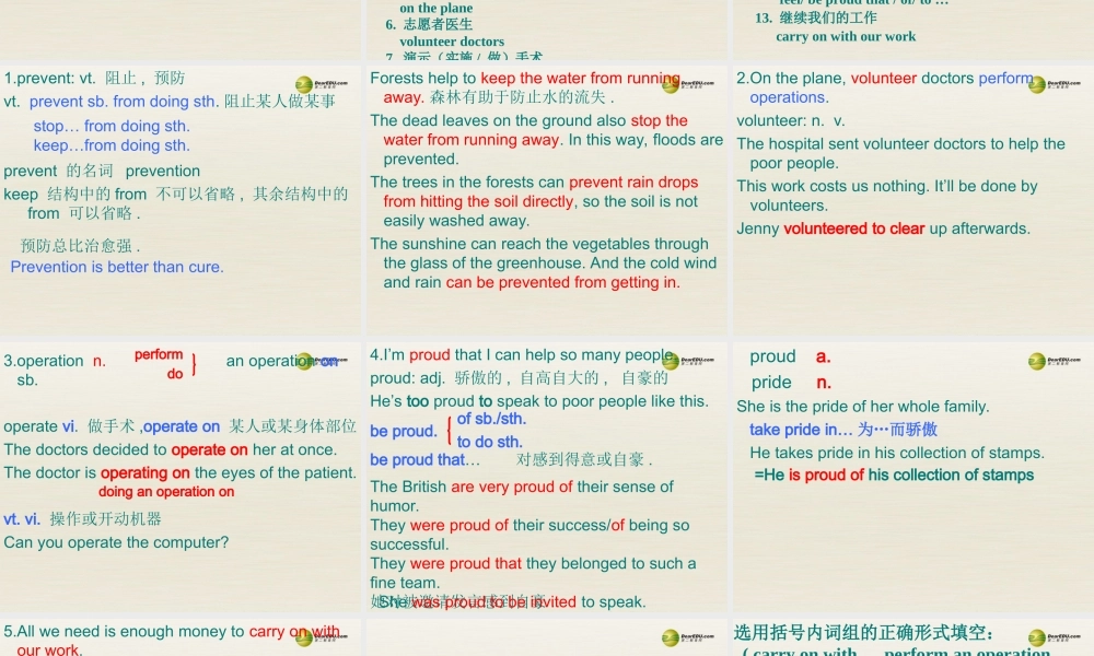 八年级英语下册 8B Unit7 International charities Reading课件 .ppt