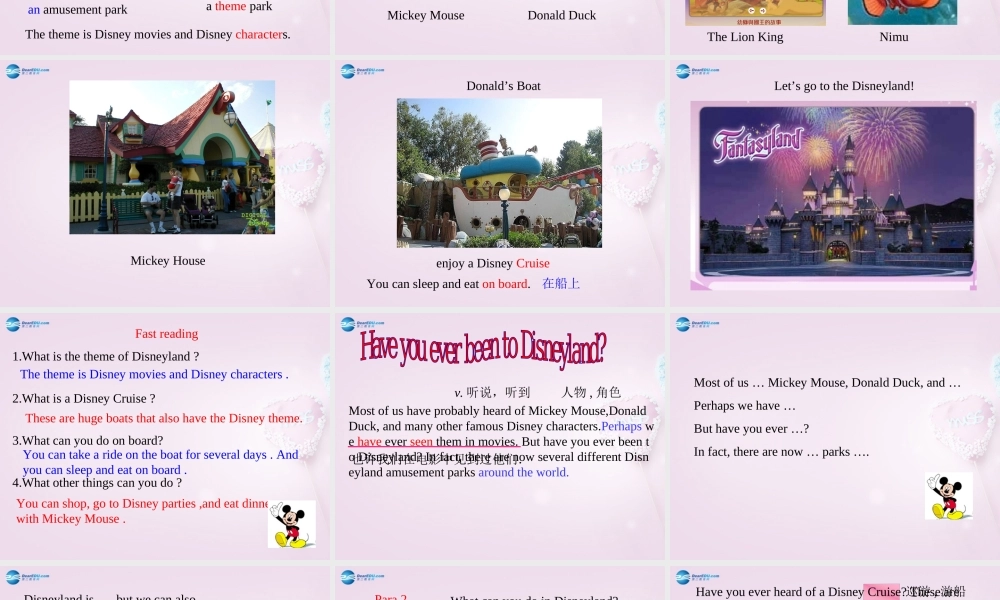 八年级英语下册 Unit 1 Have you ever been to an amusement park？Period 3课件 .ppt