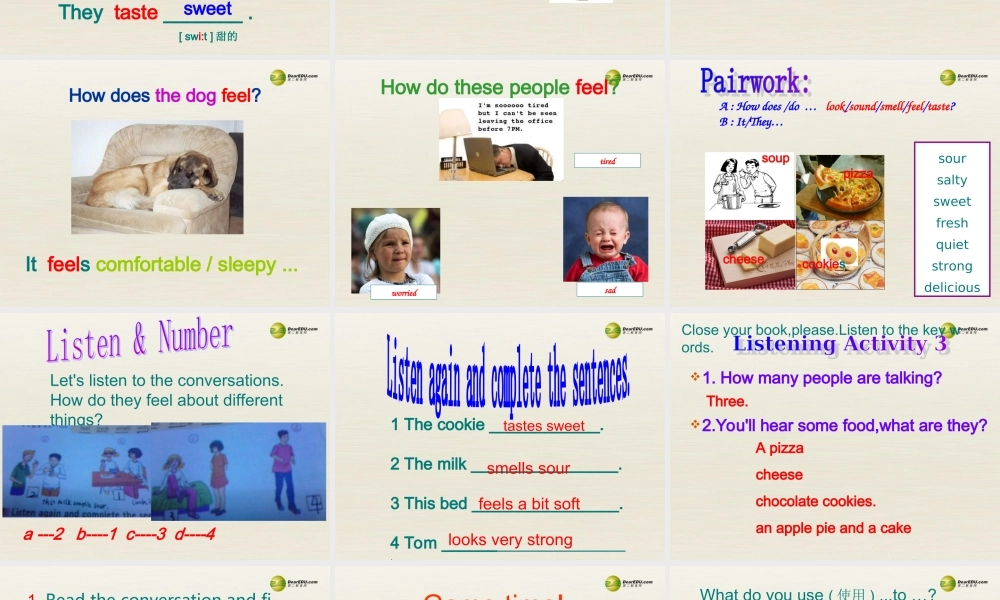 八年级英语下册 Module 1 Feelings and impressions Unit 1 It smells delicious课件5 .ppt