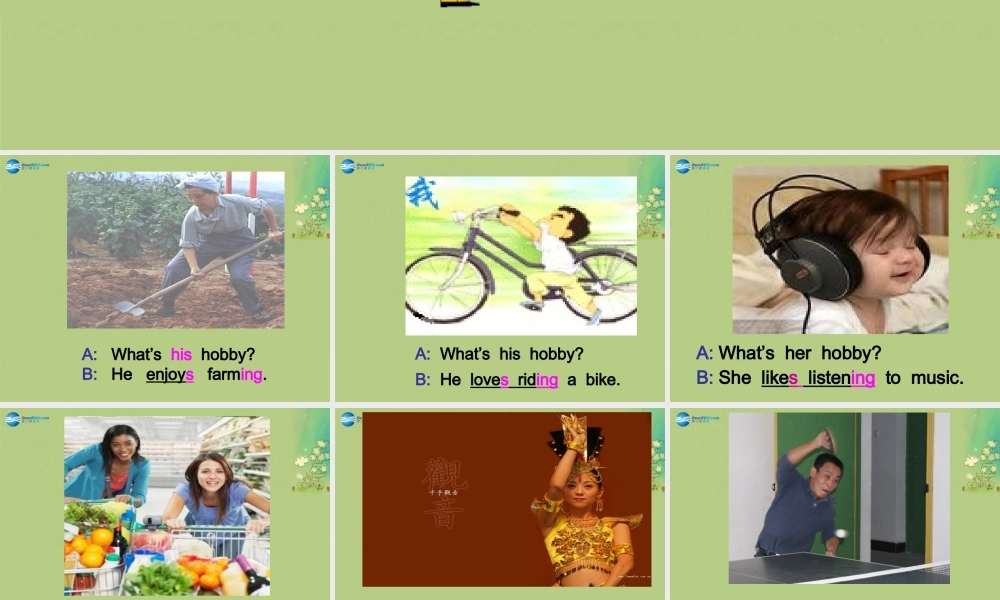 冀教初中英语八上《Lesson 37 What’s Your Hobby 》PPT课件 (1).ppt