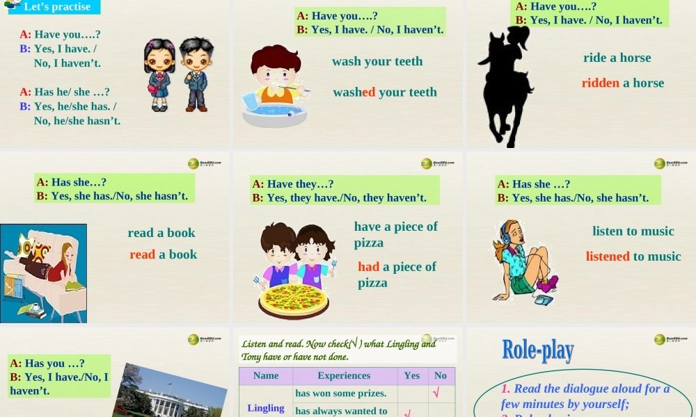 八年级英语下册 Module 2 Experiences Unit 1 I ' ve also entered lots of speaking competitions课件 .ppt