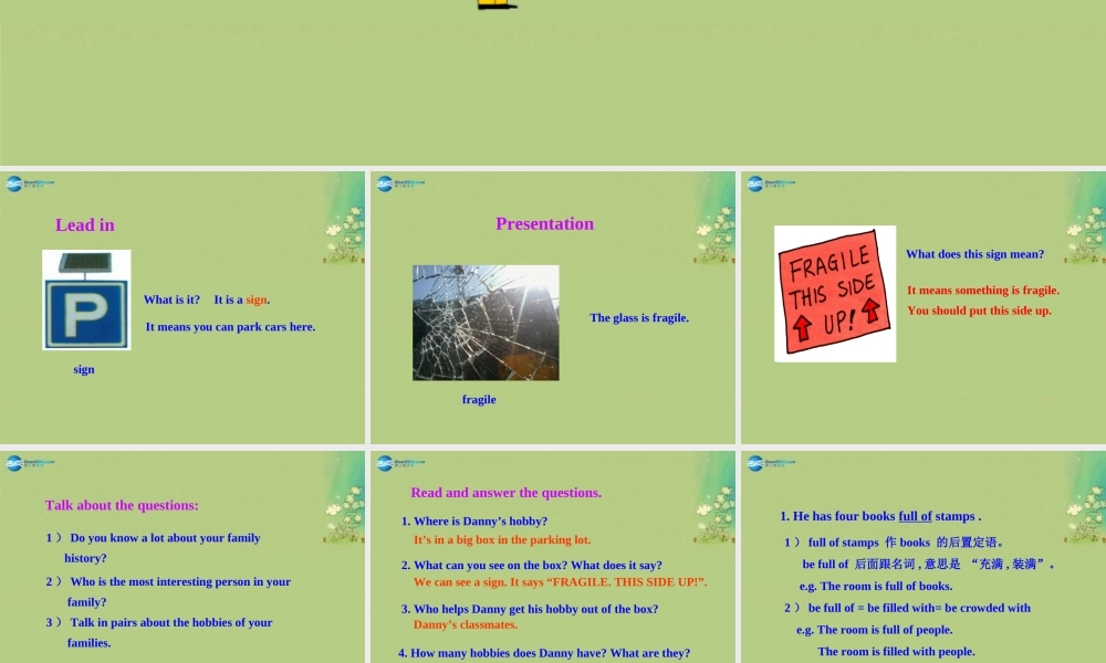 冀教初中英语八上《Lesson 41 Show and Tell!》PPT课件 (1).ppt